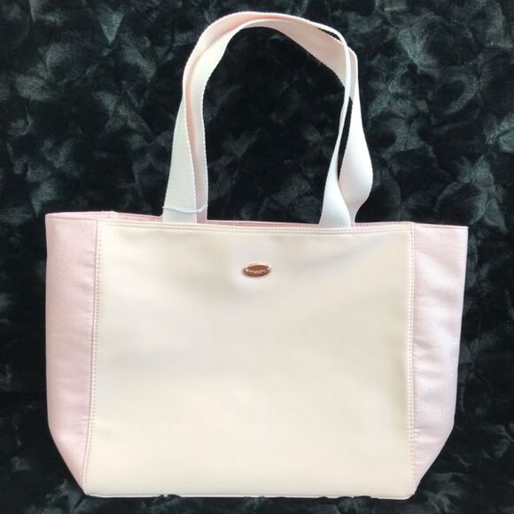 Coach Tote Large Shoulder Bag Pink Shimmer Purse Beach Shopper Travel Weekender - Picture 7 of 8